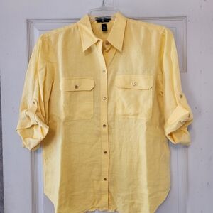 LAUREN yellow shirt NWT.